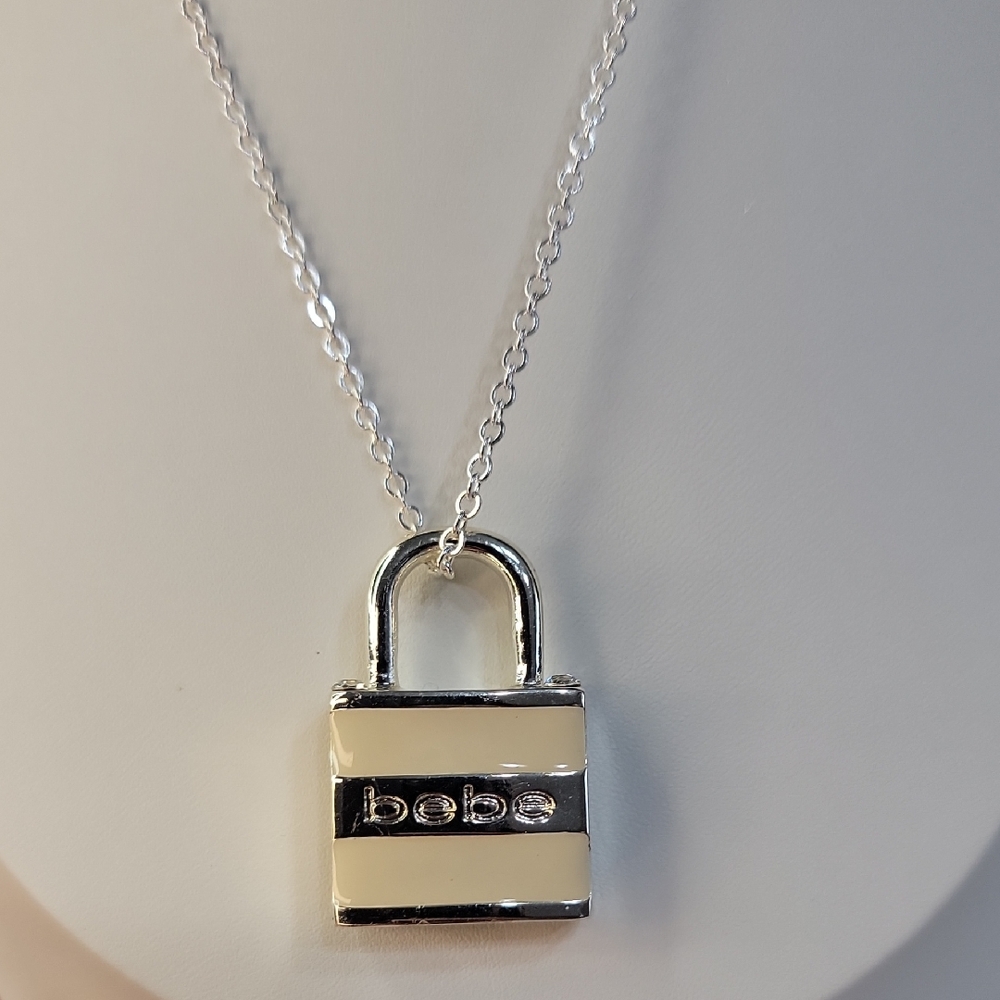Bebe Lock Pendant Necklace